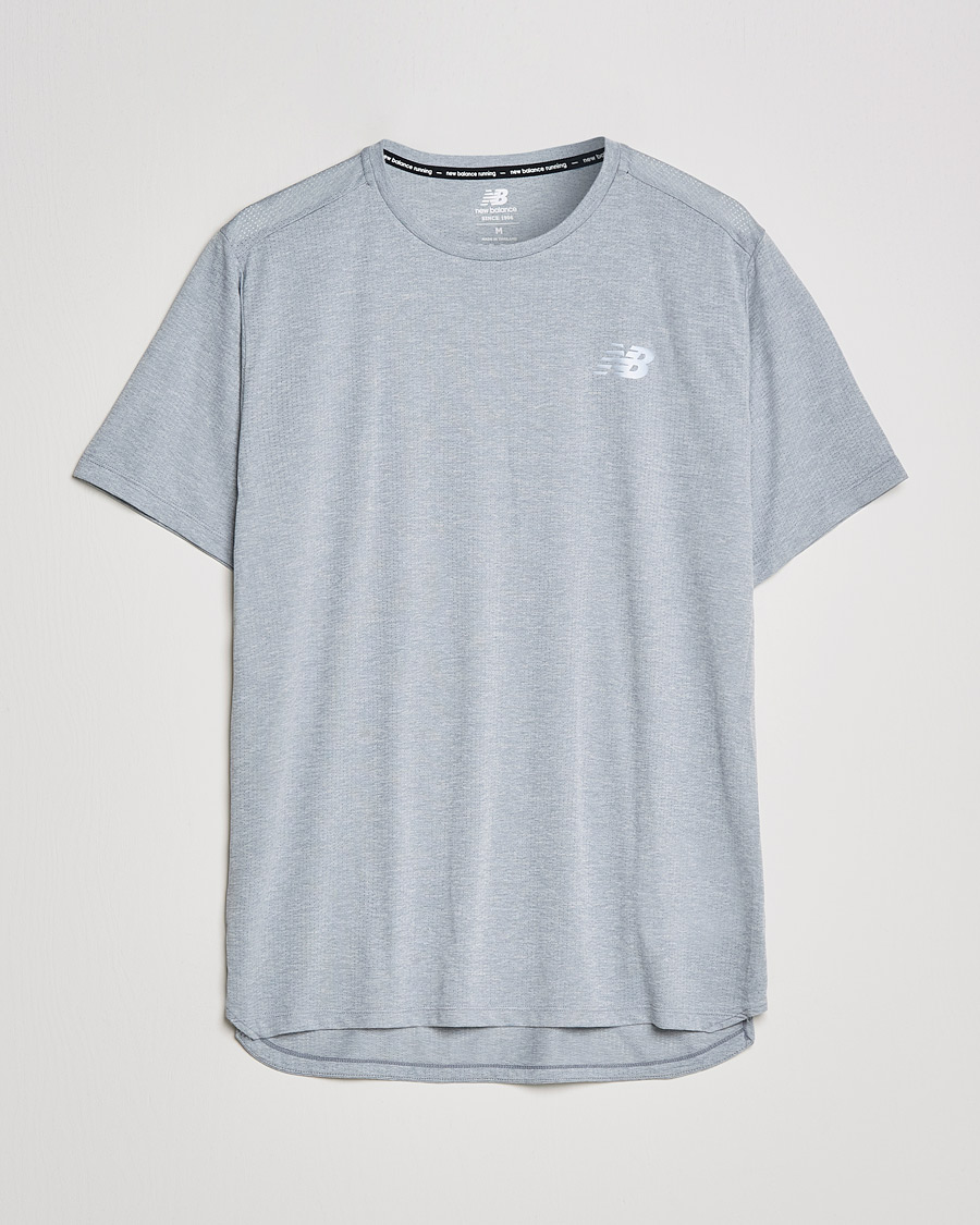 Men | T-Shirts | New Balance Running | Impact Run Short Sleeve T-Shirt Athletic Grey