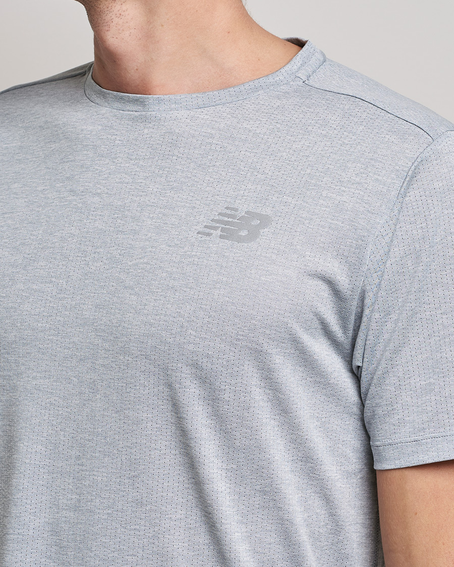 Men | T-Shirts | New Balance Running | Impact Run Short Sleeve T-Shirt Athletic Grey