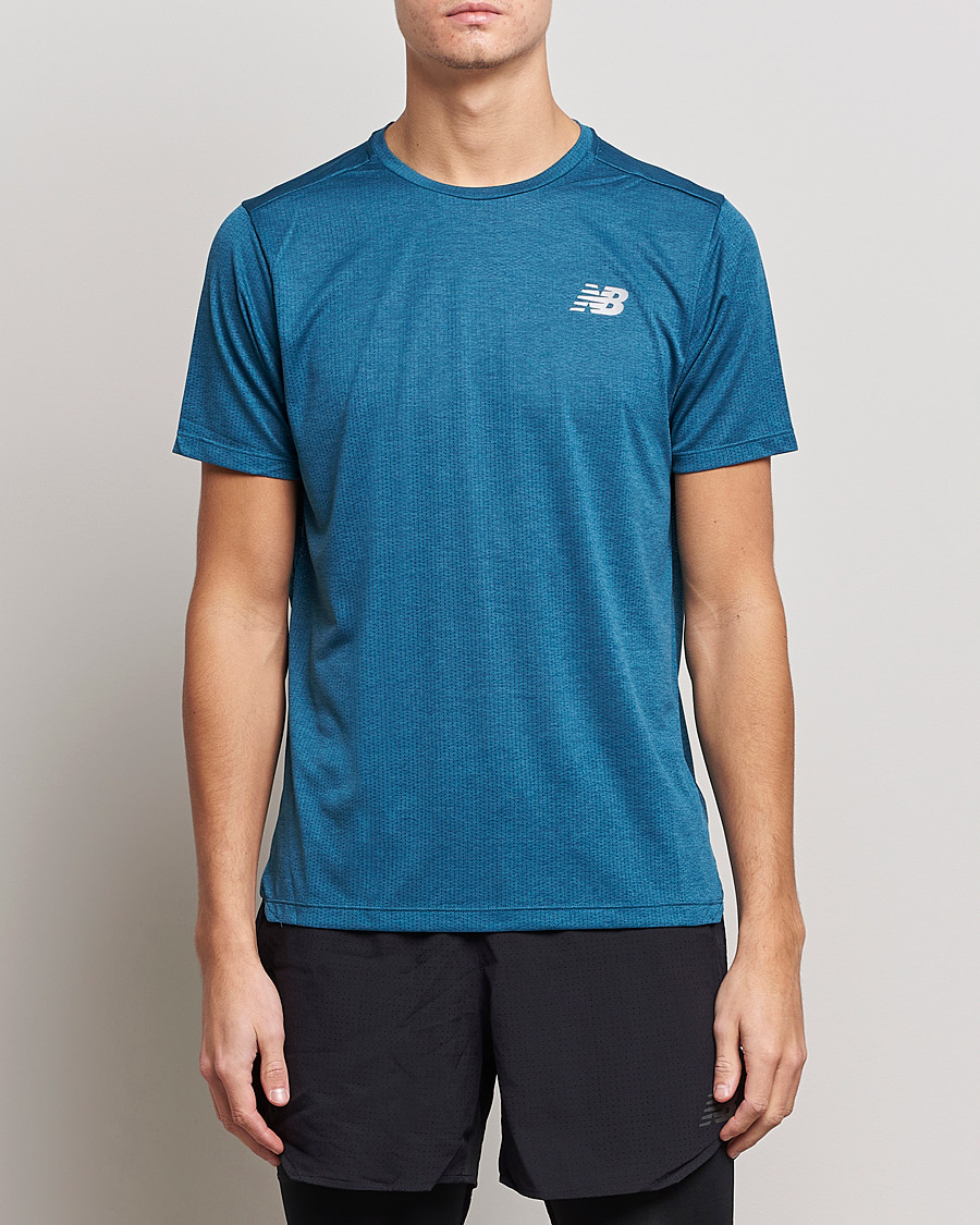 Men | New Balance | New Balance Running | Impact Run Short Sleeve T-Shirt Dark Moonstone