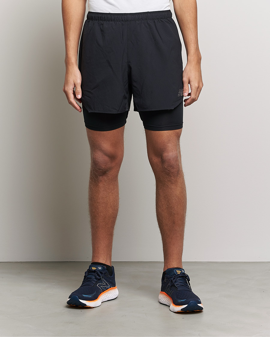 Men | Shorts | New Balance Running | Q Speed 2 in 1 Shorts Black