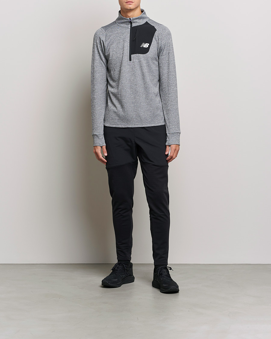 Men | Sweaters & Knitwear | New Balance Running | All-Terrain Half Zip Grey