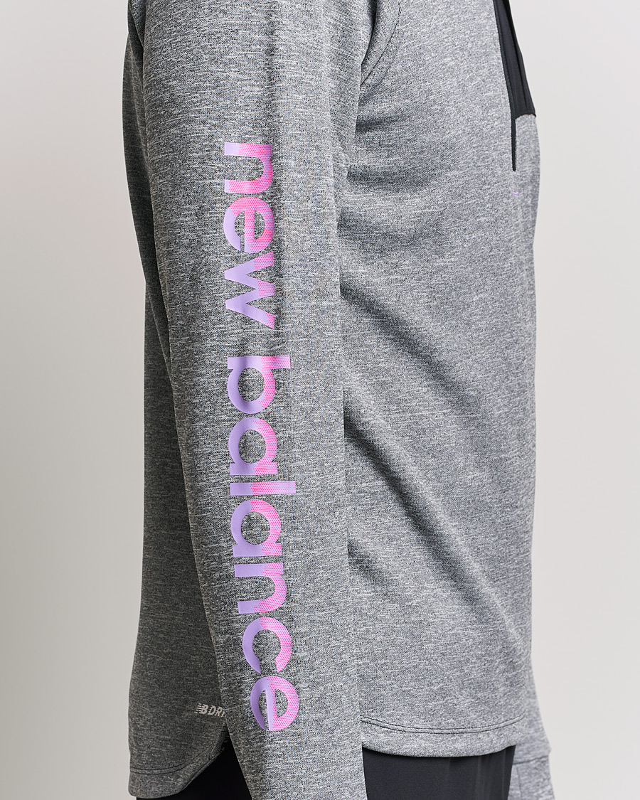 Men | Sweaters & Knitwear | New Balance Running | All-Terrain Half Zip Grey
