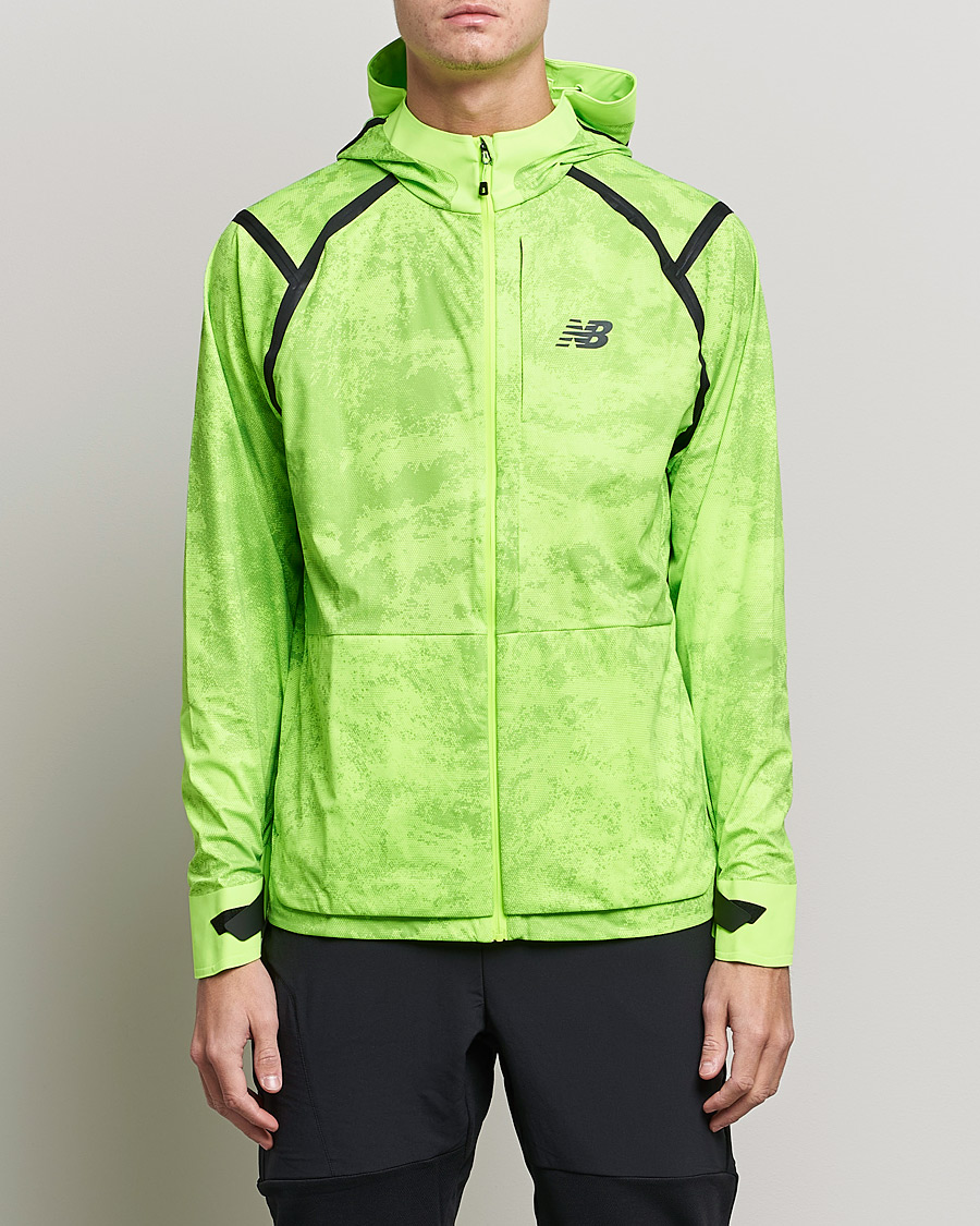 Men | New Balance | New Balance Running | All-Terrain Waterproof Jacket Pixel Green