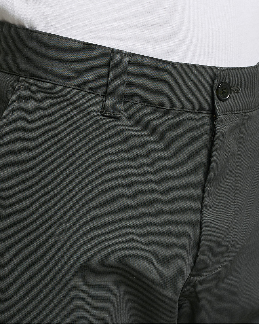 Men | Trousers | NN07 | Alex Straight Fit Cotton Chinos Dark Army