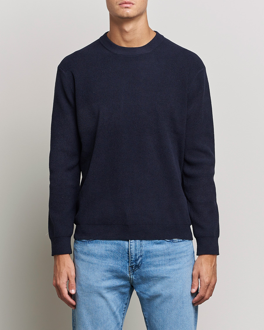 Men |  | NN07 | Danny Ribbed Knitted Sweater Navy