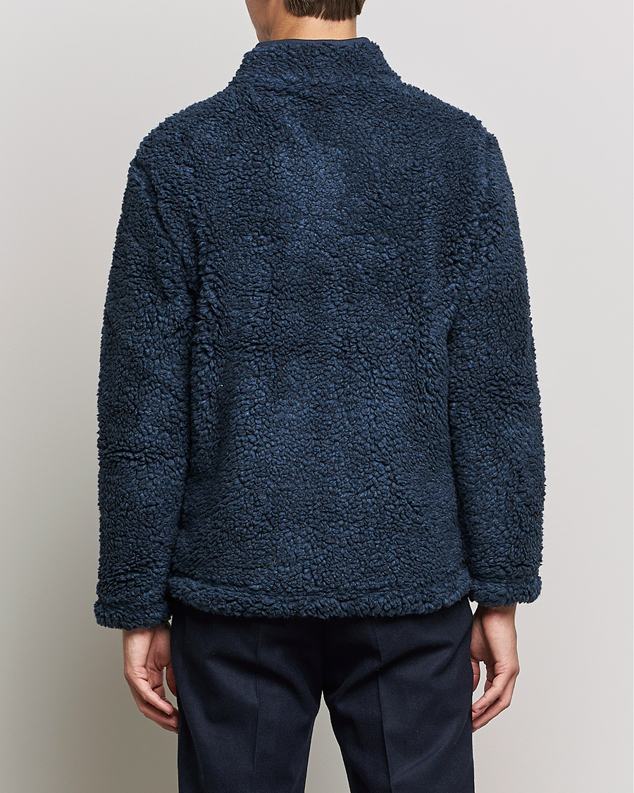 Men | Sweaters & Knitwear | NN07 | Morten Fleece Full Zip Sea Blue