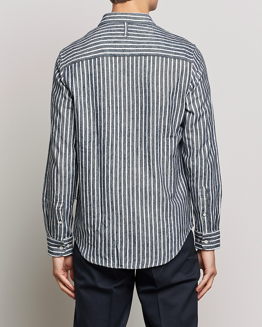 Men | Shirts | NN07 | Arne Flannel Striped Shirt Blue/White