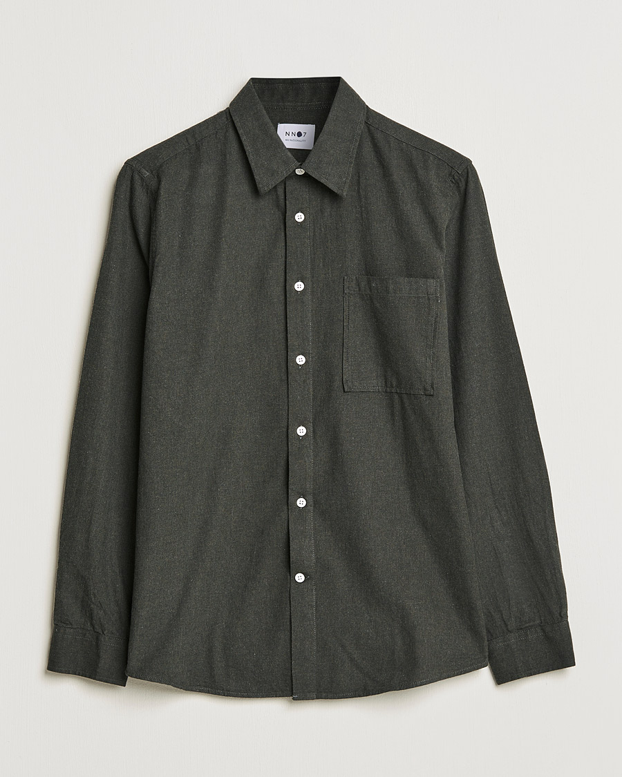 Men | Shirts | NN07 | Arne Flannel Shirt Army