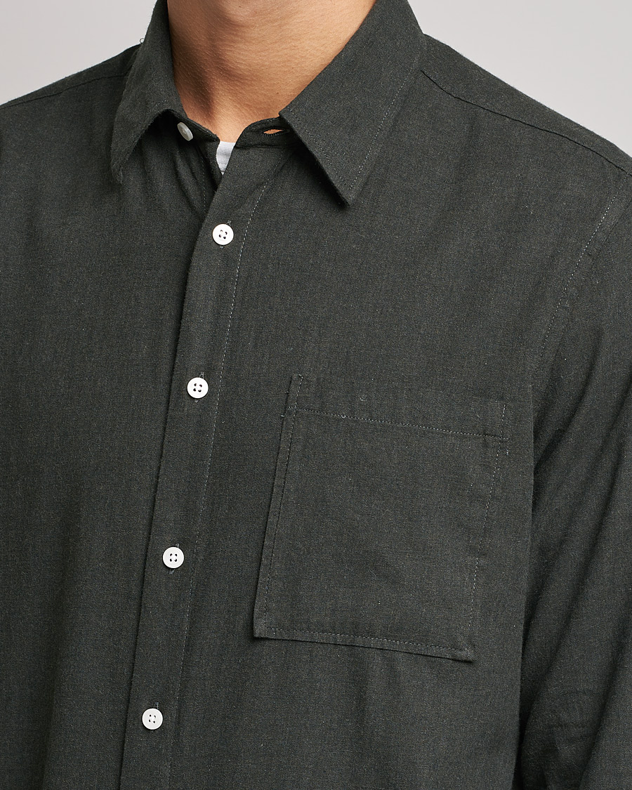 Men | Shirts | NN07 | Arne Flannel Shirt Army