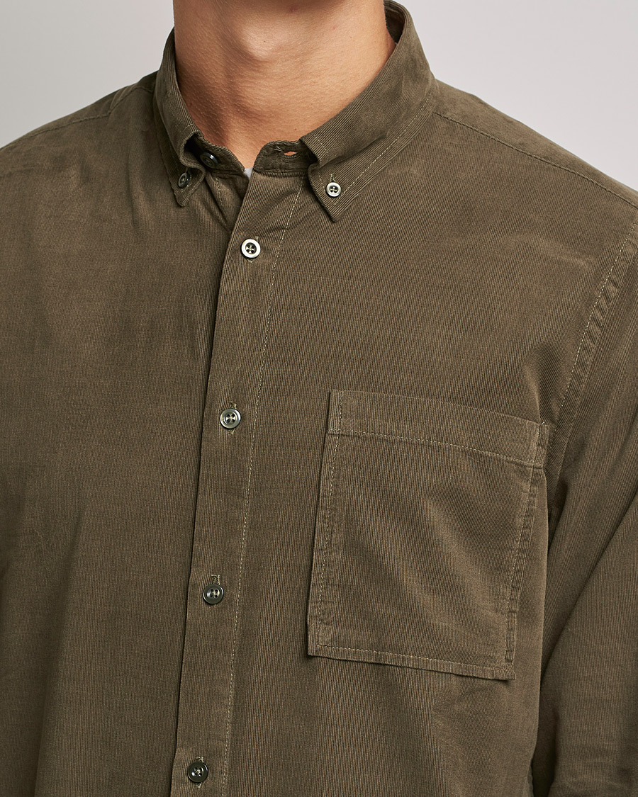Men | Shirts | NN07 | Arne Corduroy Shirt Dark Clay