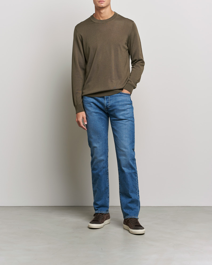 Men | Sweaters & Knitwear | NN07 | Ted Merino Crew Neck Pullover Pyramid