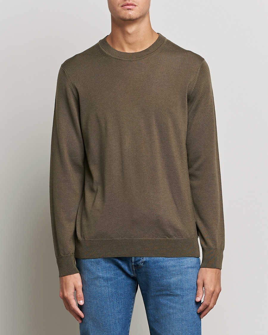 Men | Sweaters & Knitwear | NN07 | Ted Merino Crew Neck Pullover Pyramid