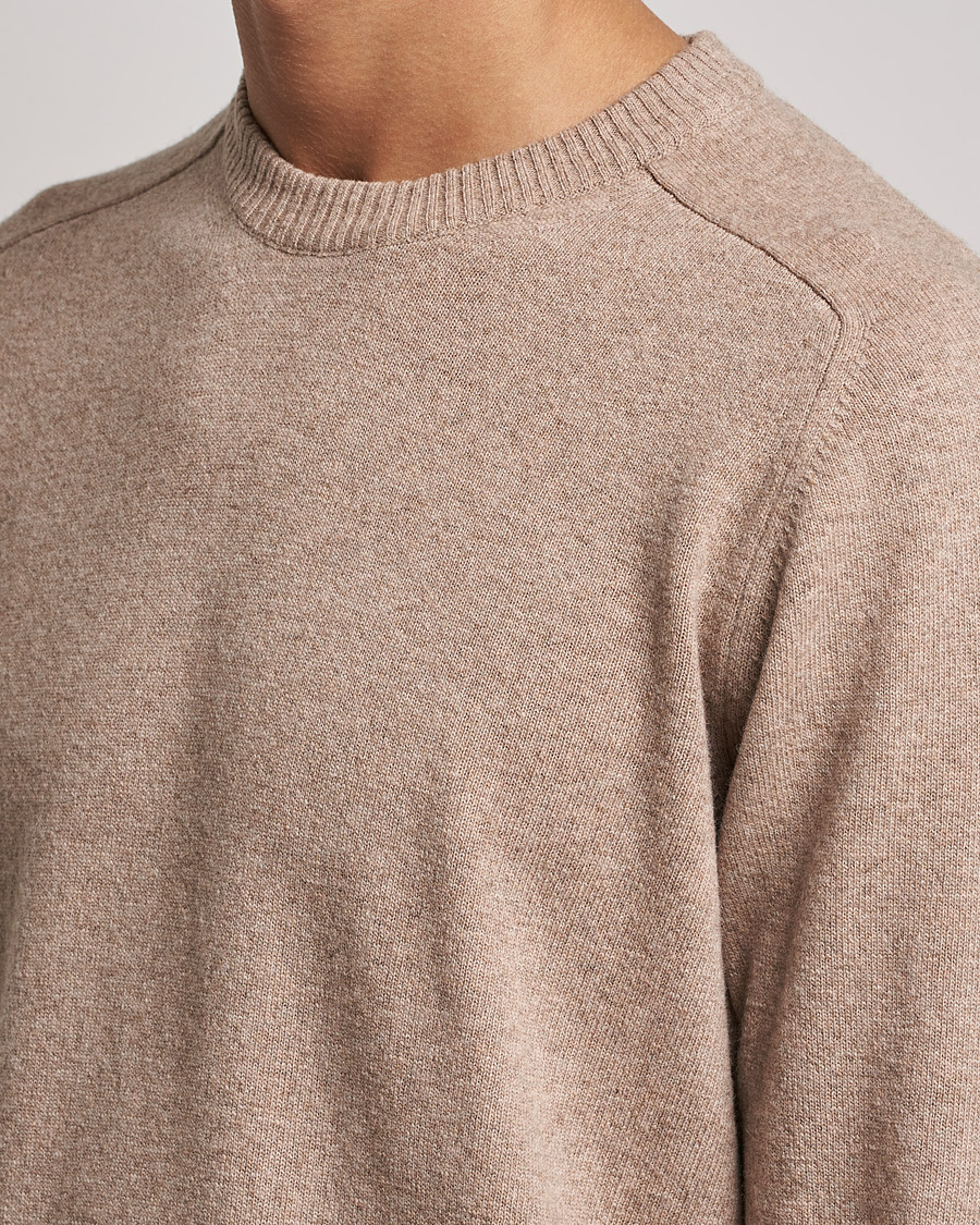 Men | Sweaters & Knitwear | NN07 | Edward Lambswool Crew Neck Pullover Khaki