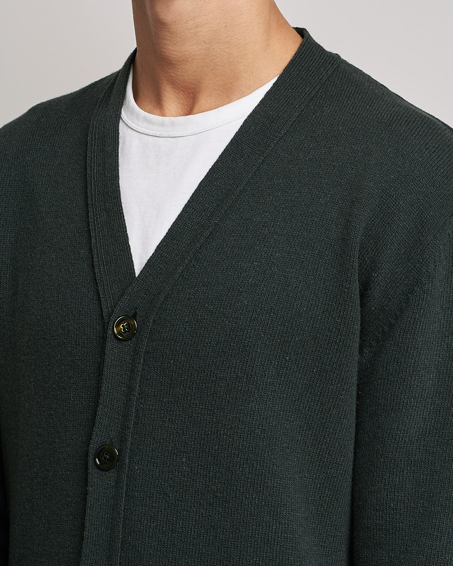 Men | Sweaters & Knitwear | NN07 | Bjorn Lambswool Cardigan Dark Army