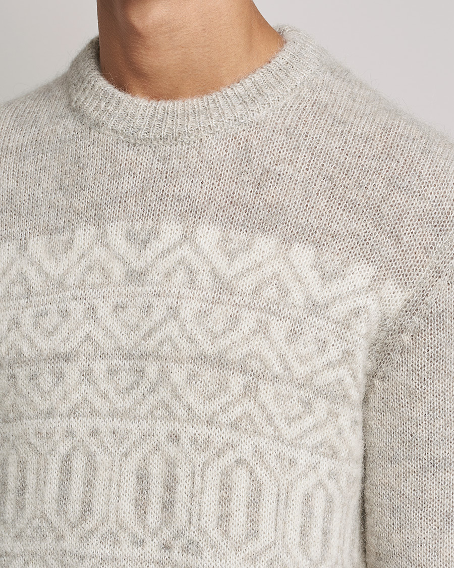 Men | Sweaters & Knitwear | NN07 | Jason Wool Knitted Sweater Grey Melange