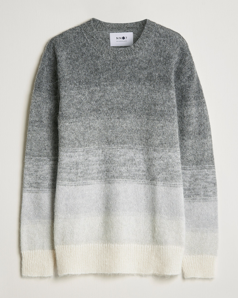 Men | Sweaters & Knitwear | NN07 | Walther Alpacka Mohair Knitted Sweater Grey Multi