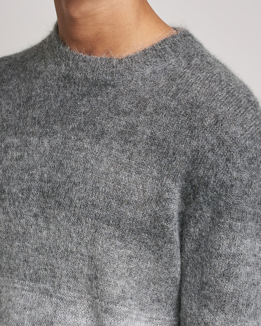Men | Sweaters & Knitwear | NN07 | Walther Alpacka Mohair Knitted Sweater Grey Multi