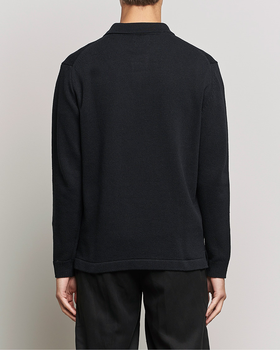 Men | Sweaters & Knitwear | NN07 | Vito Knitted Polo Black