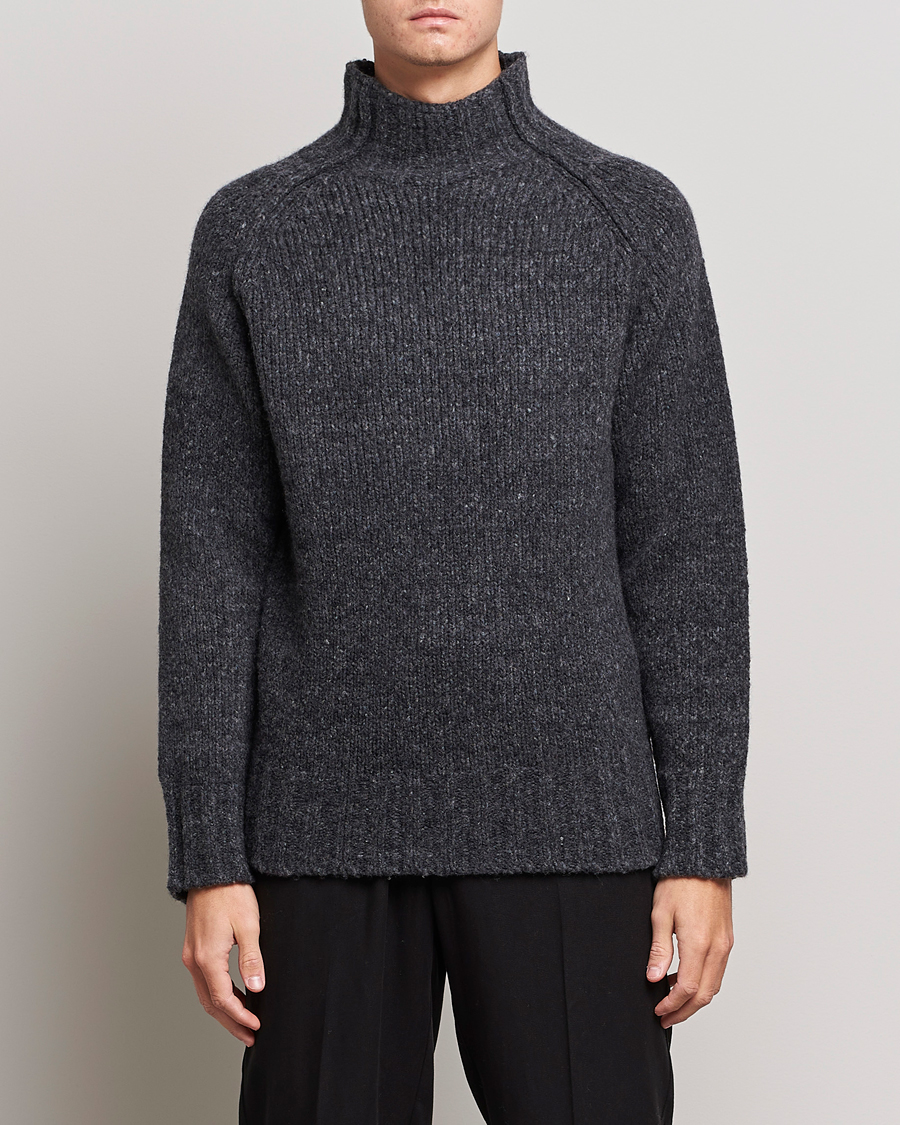 Men | Sweaters & Knitwear | NN07 | William Merino Knitted Polo Concrete