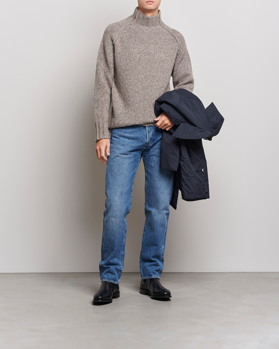 Men | Sweaters & Knitwear | NN07 | William Merino Knitted Polo Grey