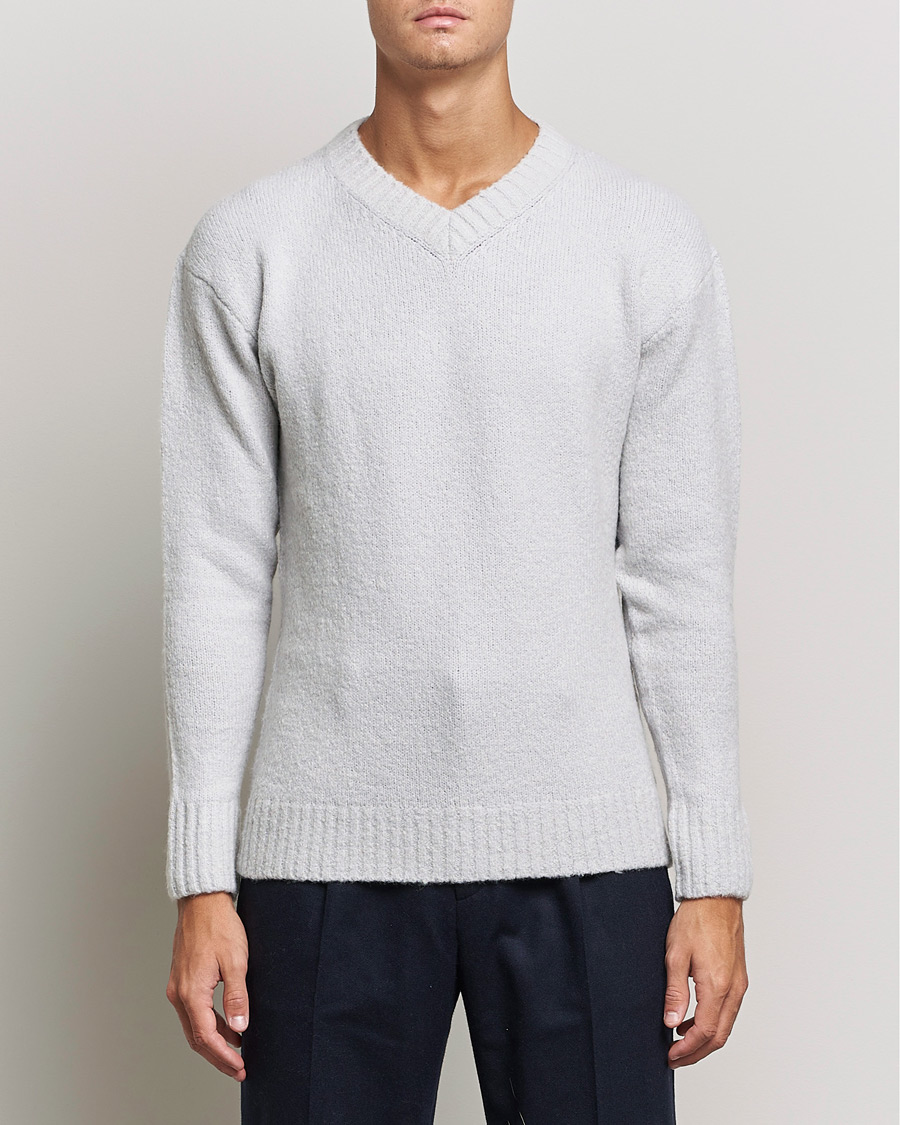 N/07 Neck Follow Knitsewn エヌゼロナナ ニットソー N/07 BASIC TOP / RIBBED CARDBOARD KNIT JERSEY (WHITE)の商品