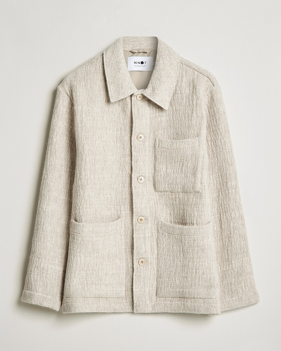 Men | Shirts | NN07 | Ibrahim Structured Overshirt Off White