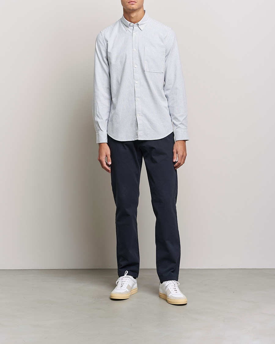 Men | Shirts | NN07 | Arne Oxford Shirt Blue/White
