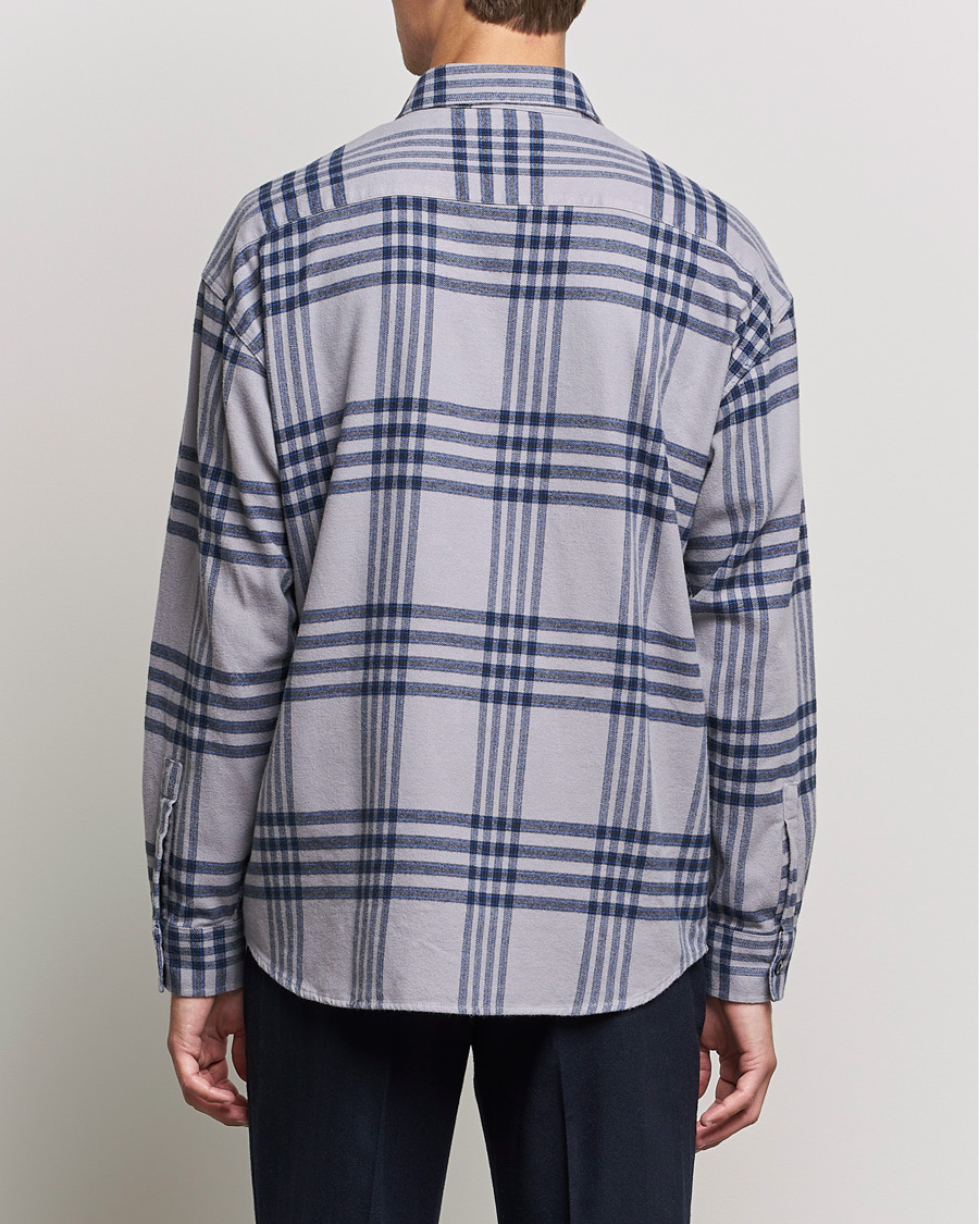 Men | Shirts | NN07 | Deon Checked Shirt Grey/Blue