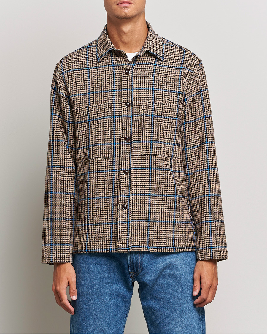 Men | Shirts | NN07 | Frode Checked Overshirt Brown/Cobolt Blue