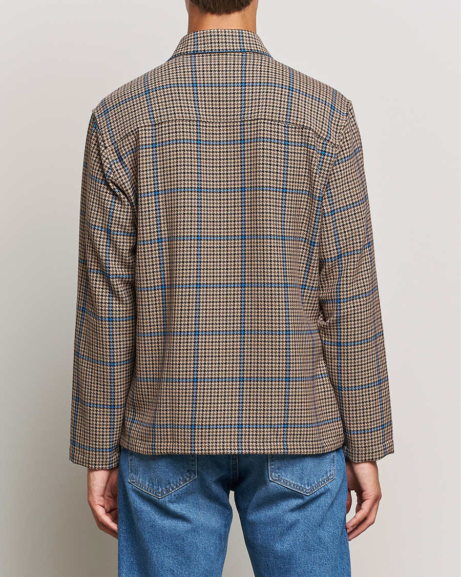 Men | Shirts | NN07 | Frode Checked Overshirt Brown/Cobolt Blue