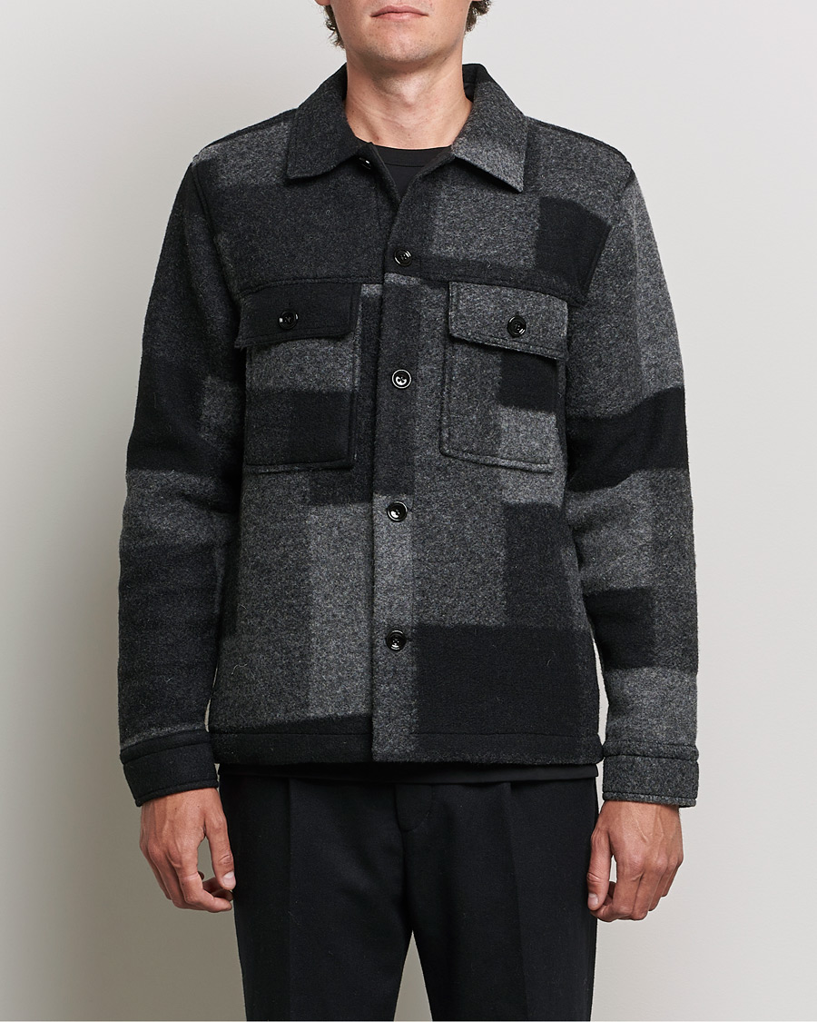 Men | Coats & Jackets | NN07 | Wilas Checked Flight Jacket Black