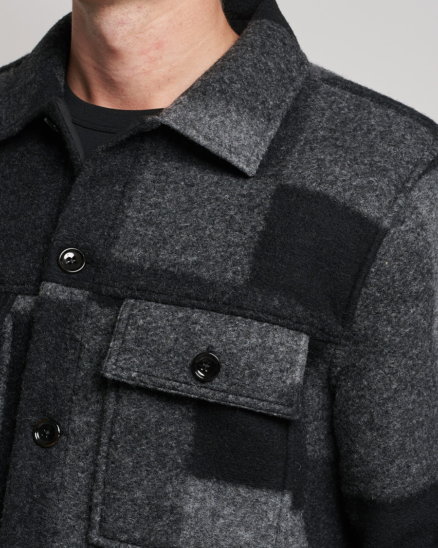 Men | Coats & Jackets | NN07 | Wilas Checked Flight Jacket Black