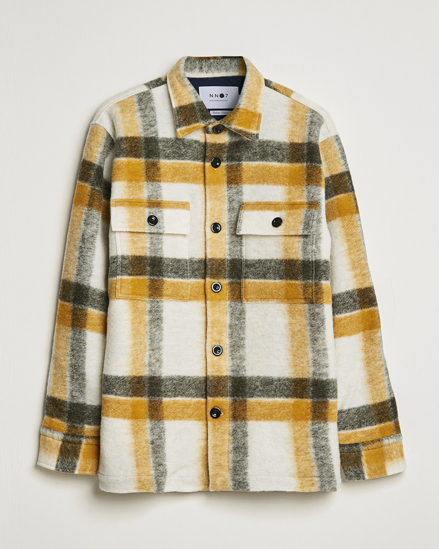 Men | Coats & Jackets | NN07 | Soren Checked Jacket Yellow Multi