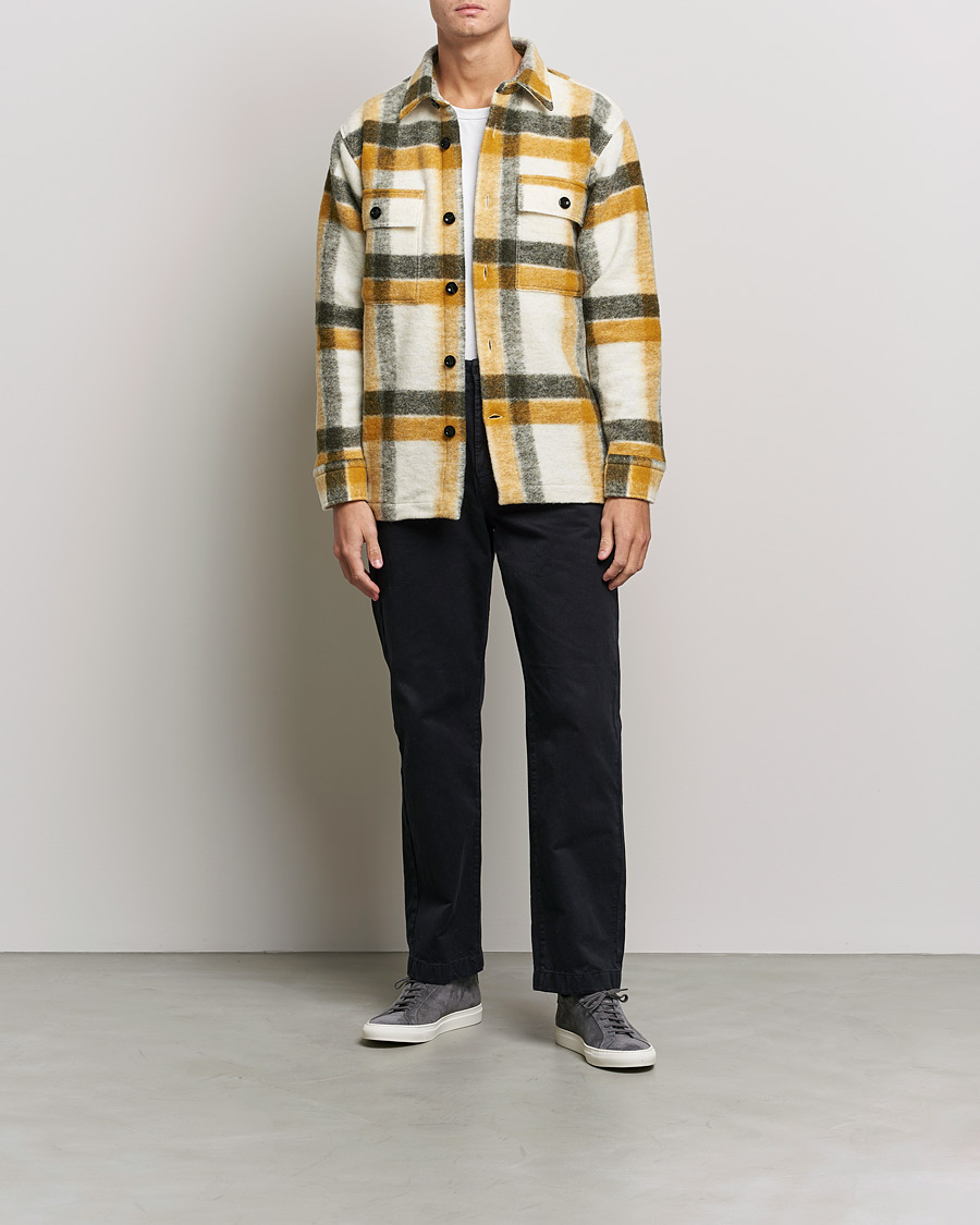 Men | Coats & Jackets | NN07 | Soren Checked Jacket Yellow Multi