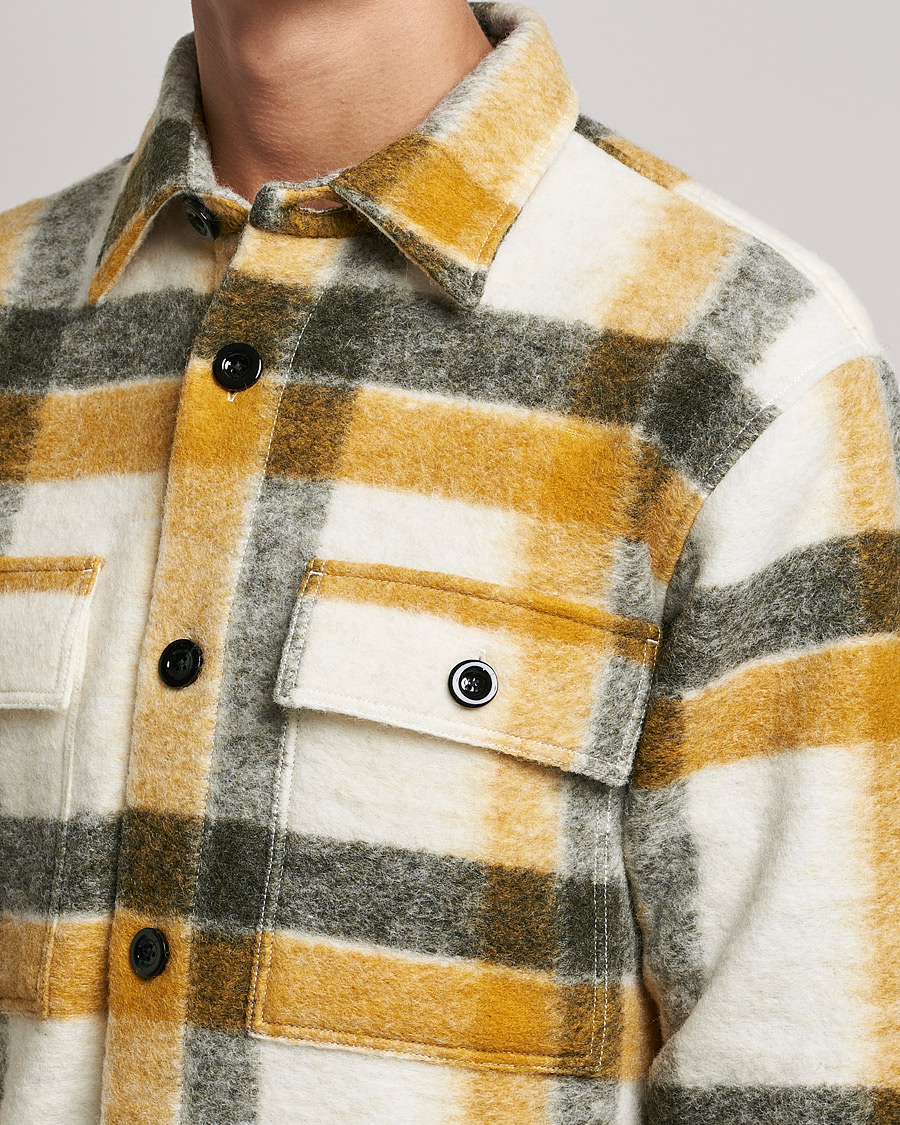 Men | Coats & Jackets | NN07 | Soren Checked Jacket Yellow Multi