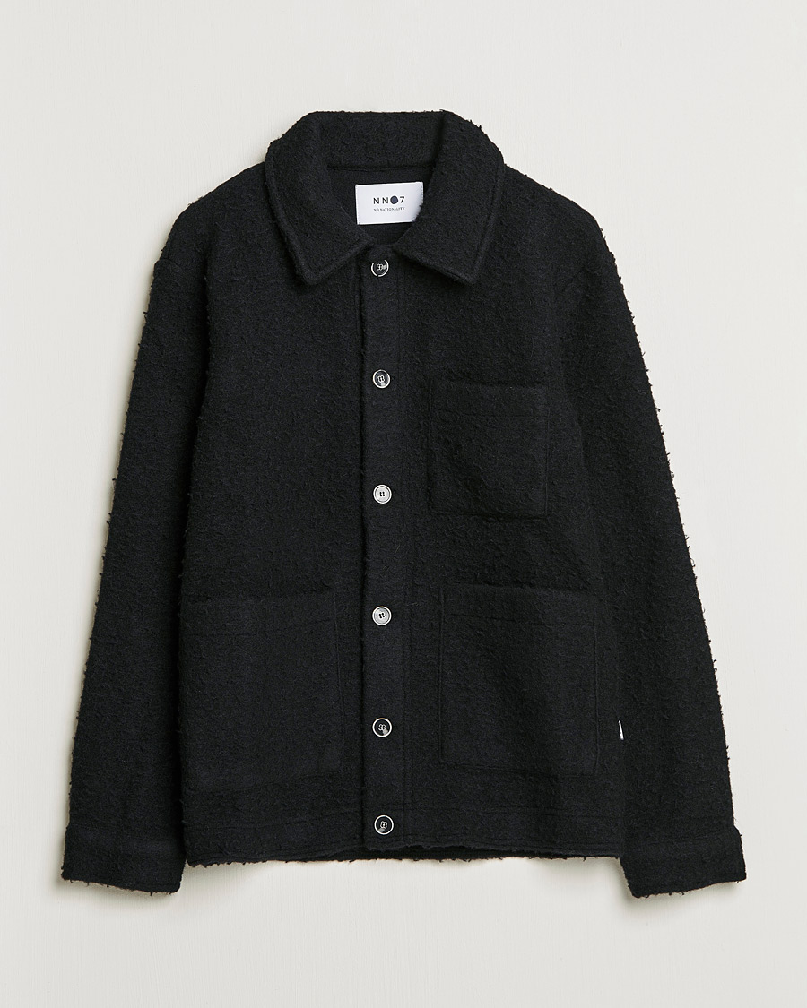 Men | Sweaters & Knitwear | NN07 | Olav Fleece Jacket Black