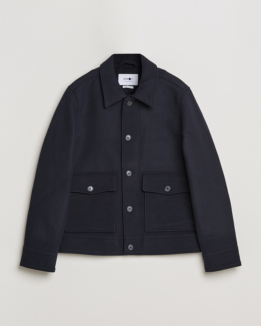 Men | Coats & Jackets | NN07 | Julius Wool Flight Jacket Navy