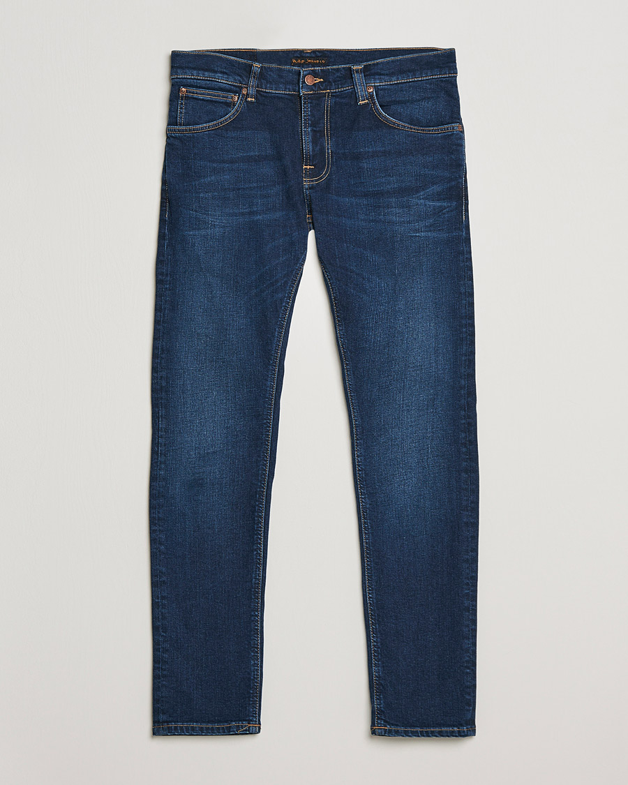 Men | Jeans | Nudie Jeans | Tight Terry Jeans Dark Steel