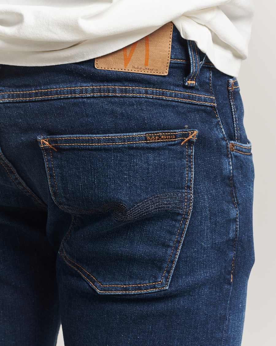 Nudie Jeans Tight Terry Jeans Dark Steel at CareOfCarl.com
