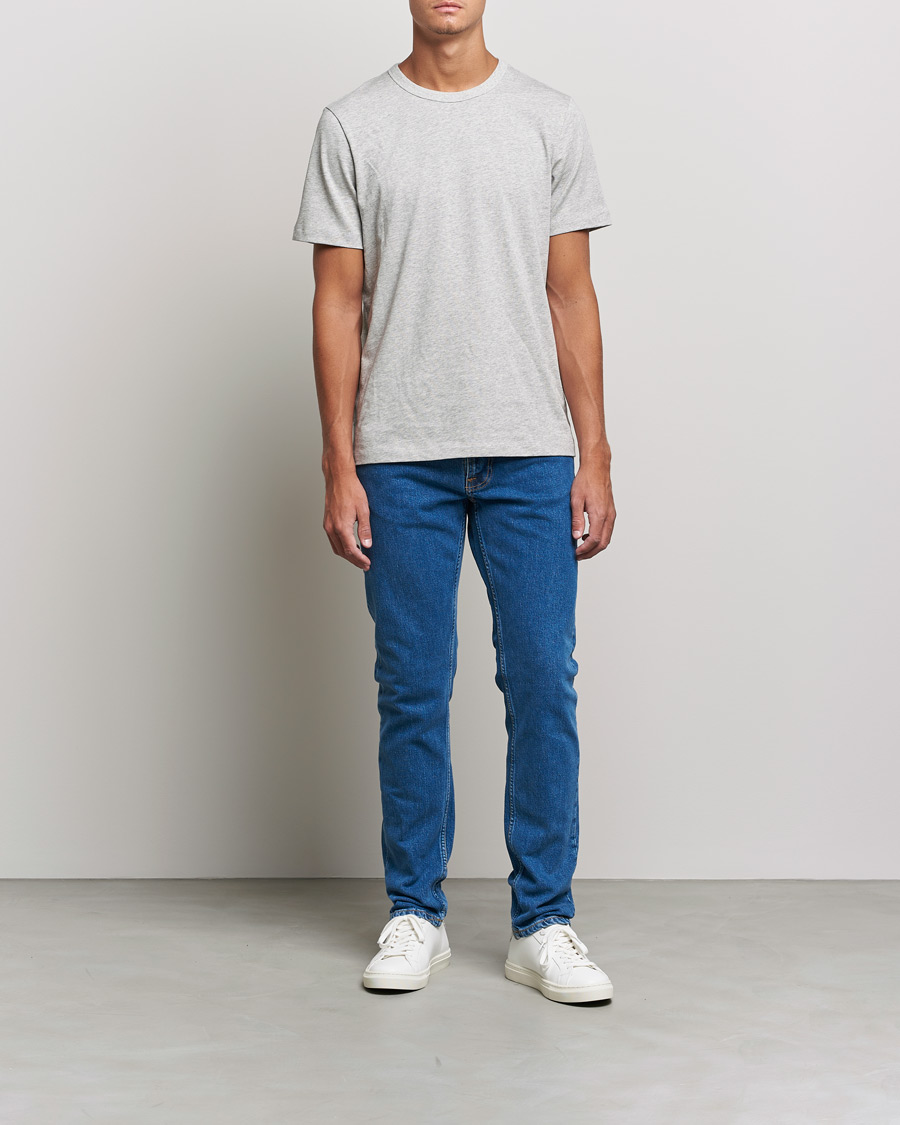 Men | Jeans | Nudie Jeans | Lean Dean Organic Jeans Plain Stone Blue