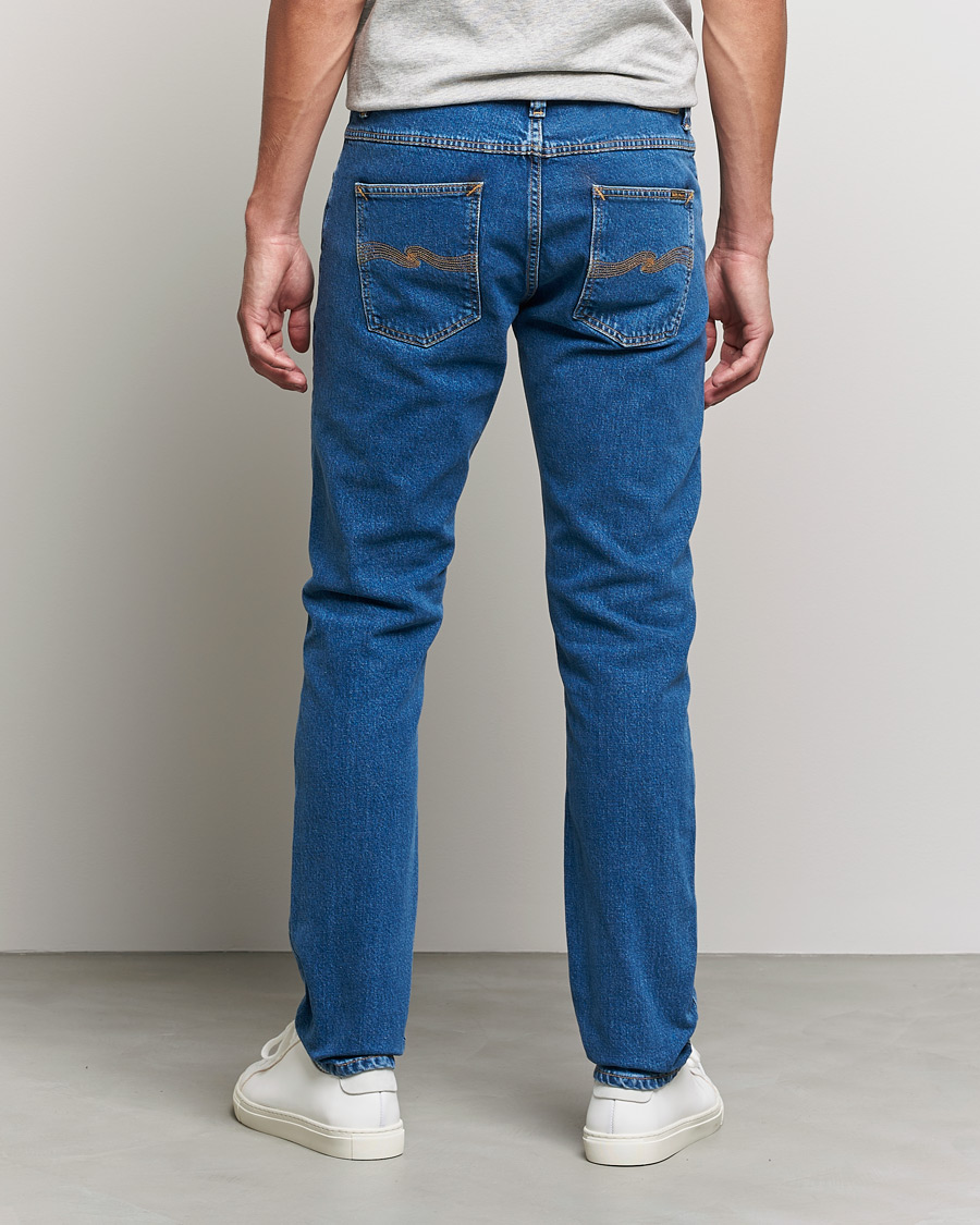 Men | Jeans | Nudie Jeans | Lean Dean Organic Jeans Plain Stone Blue