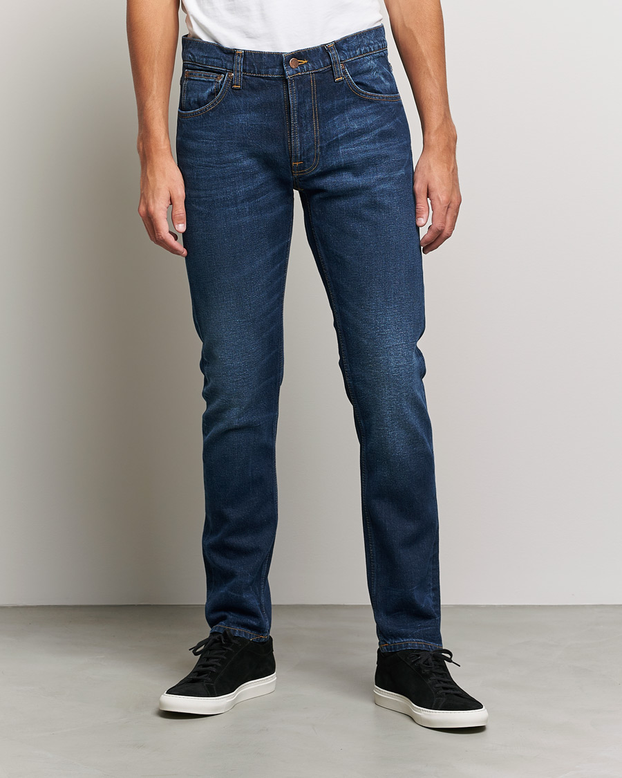 Men | Jeans | Nudie Jeans | Lean Dean Organic Jeans Blue Thunder