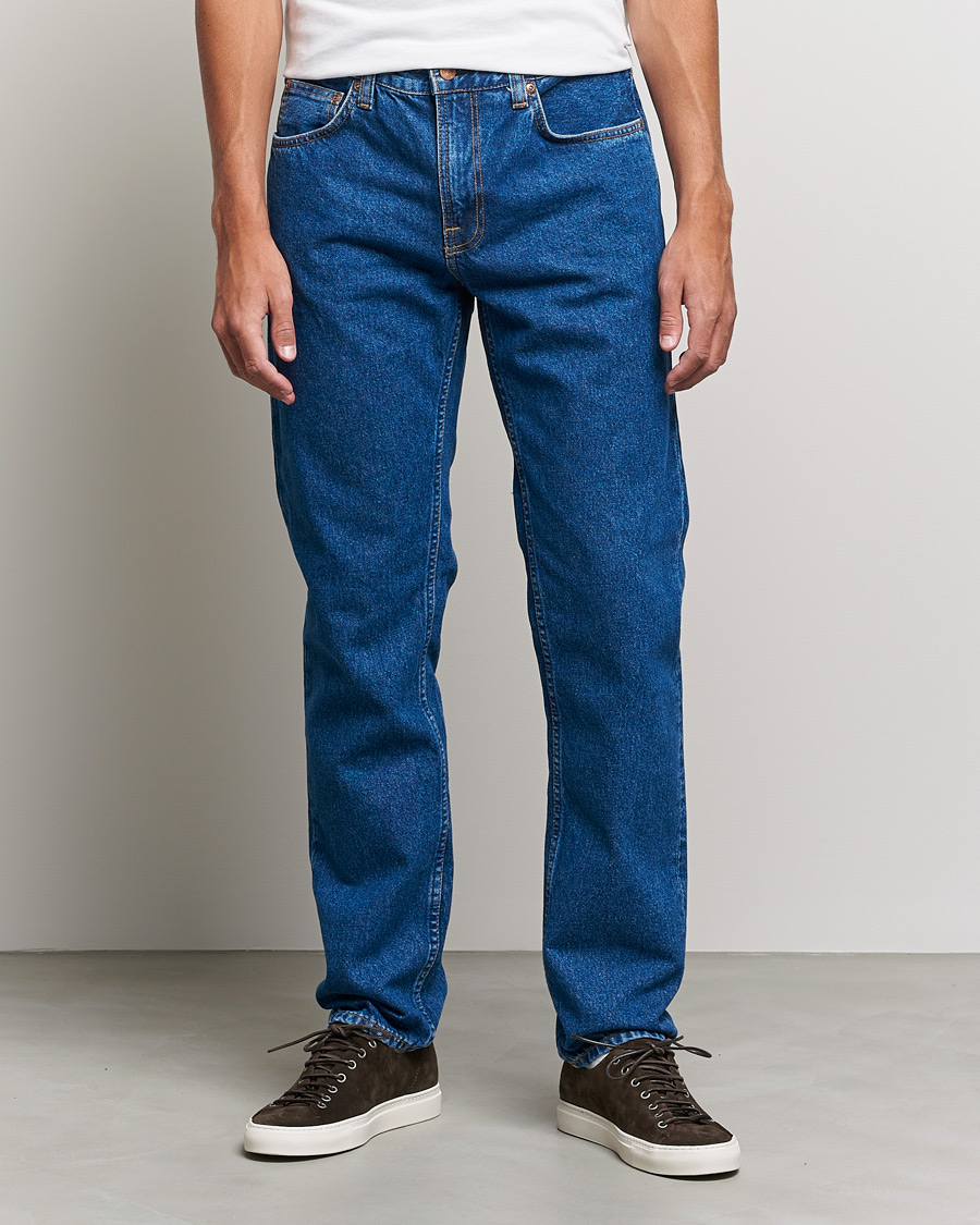 Men | Blue jeans | Nudie Jeans | Gritty Jackson Organic Jeans 90's Stone Blue