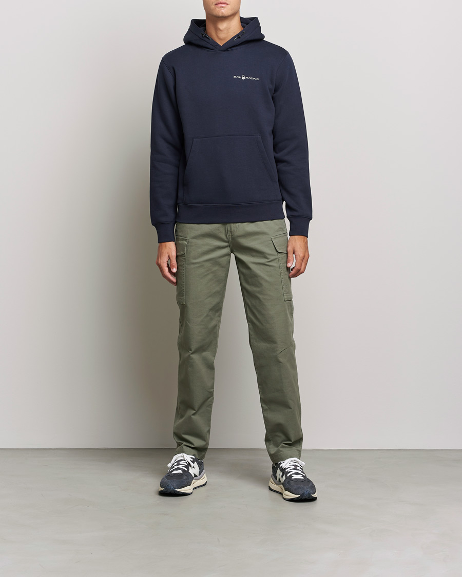 Men | Sweaters & Knitwear | Sail Racing | Bowman Logo Hood Dark Navy