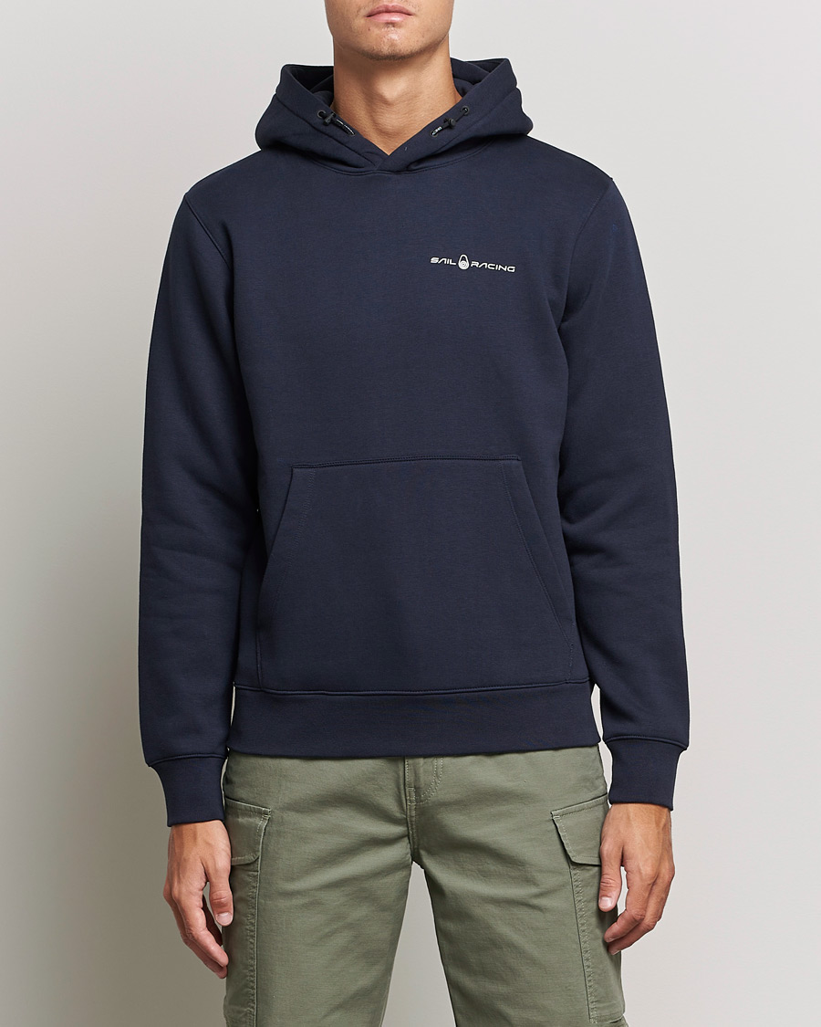 Men | Sweaters & Knitwear | Sail Racing | Bowman Logo Hood Dark Navy