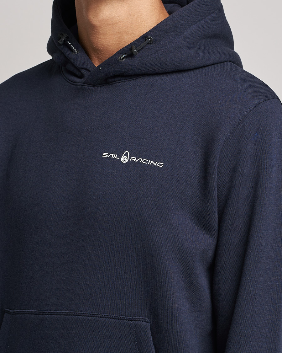 Men | Sweaters & Knitwear | Sail Racing | Bowman Logo Hood Dark Navy