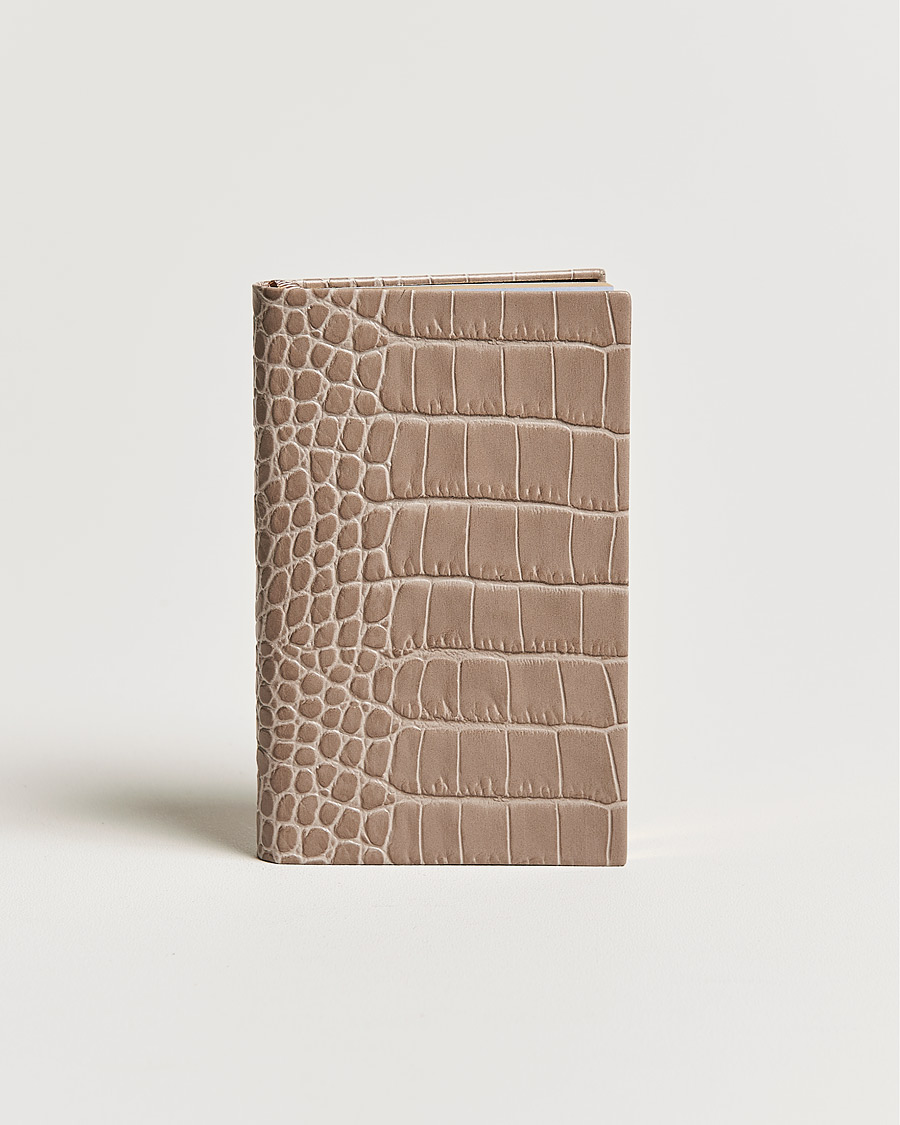 Men | Smythson Mara Leather Notebook Taupe | Smythson | Mara Leather Notebook Taupe
