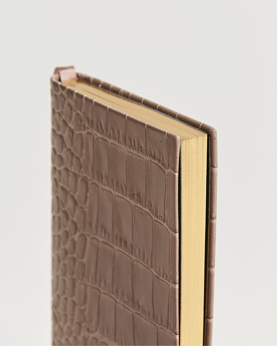 Men | Smythson Mara Leather Notebook Taupe | Smythson | Mara Leather Notebook Taupe