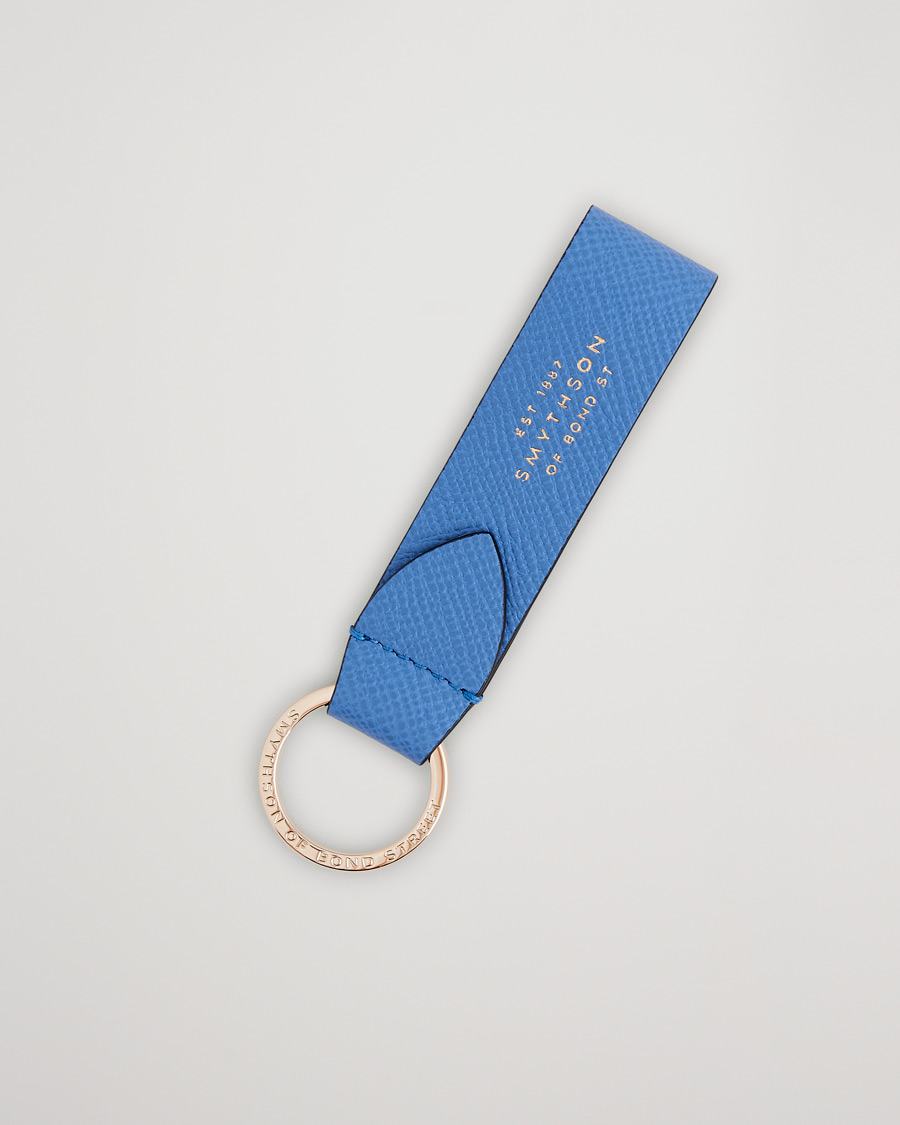 for Men Blue Mens Jewellery Rings Dolce & Gabbana Leather Key Ring in Bright Blue 