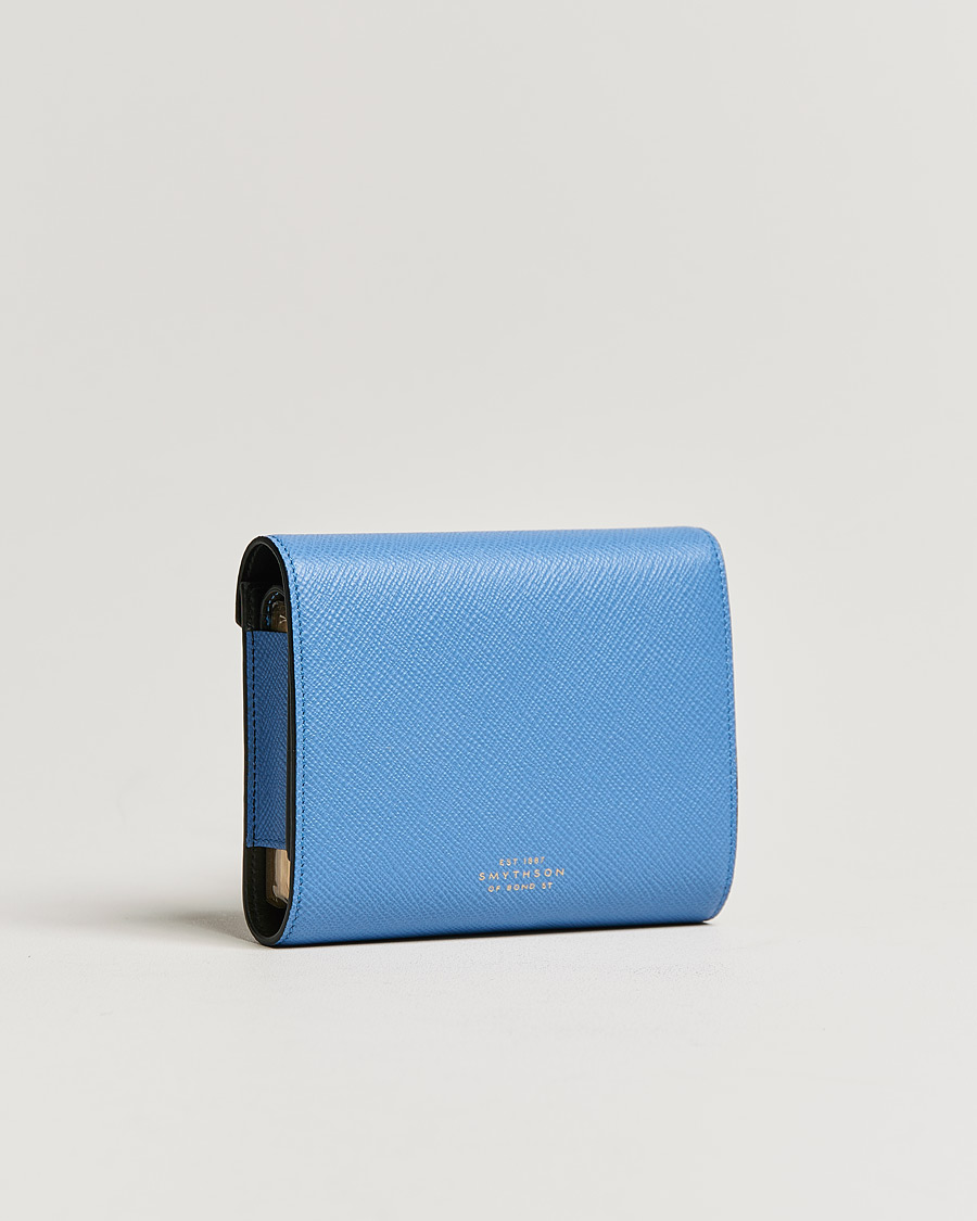 Men | Smythson Double Playing Case Nile Blue | Smythson | Double Playing Case Nile Blue